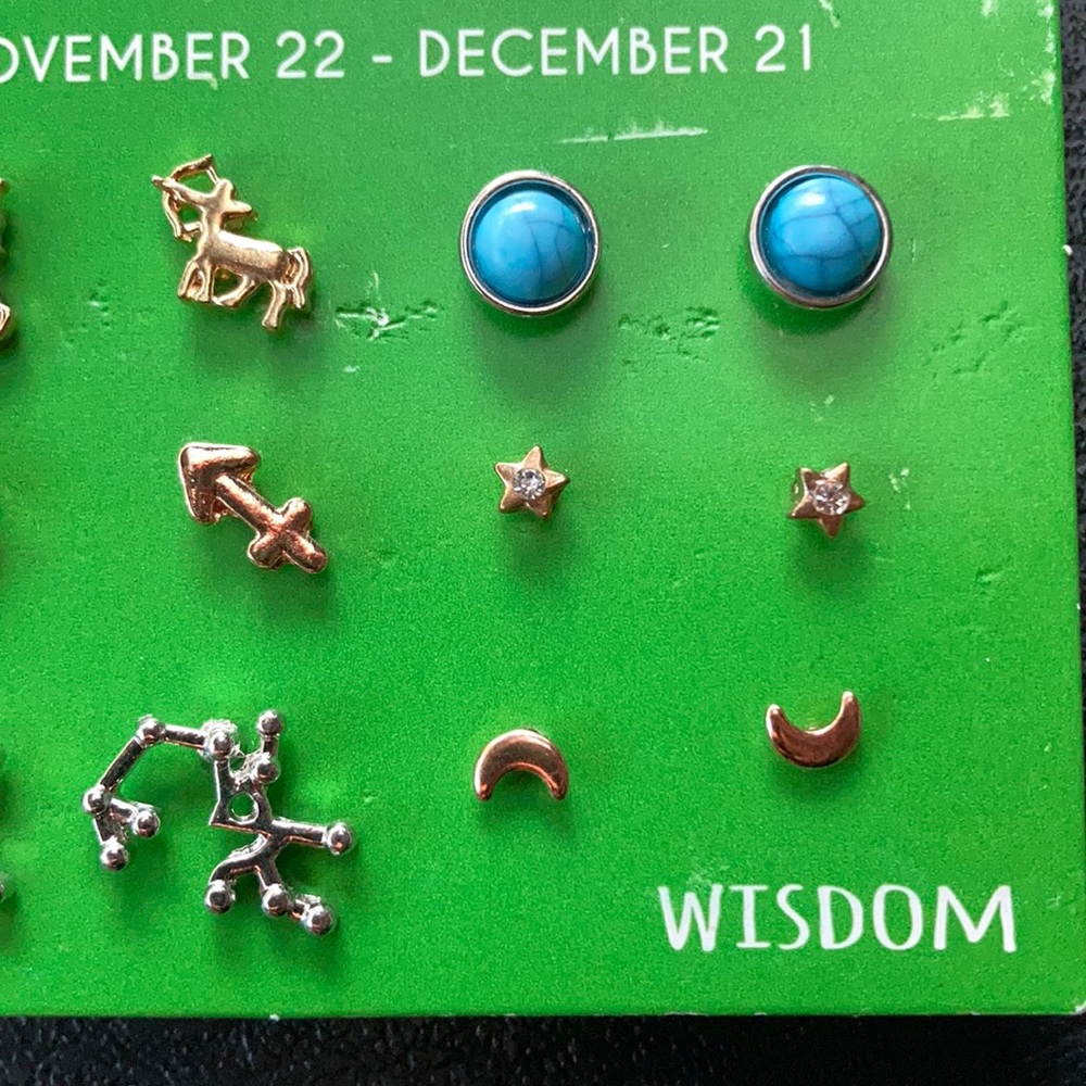 ⚜️6 Pairs of Sagittarius themed earrings! NWT! - Picture 3 of 3